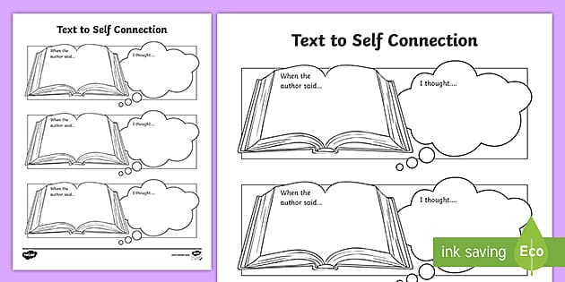 Text-to-Self Connections Worksheet | Reading Comprehension