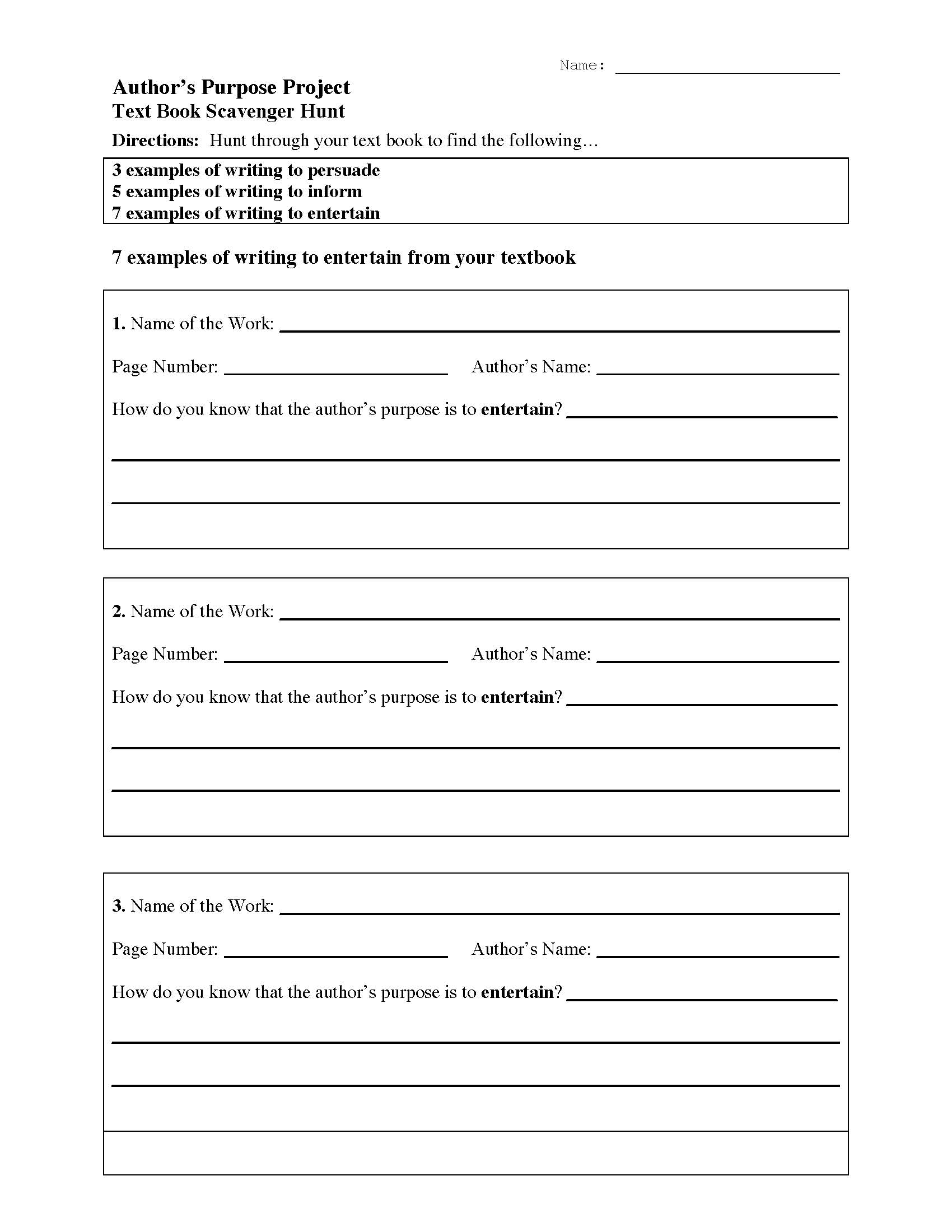textbook scavenger hunt worksheet