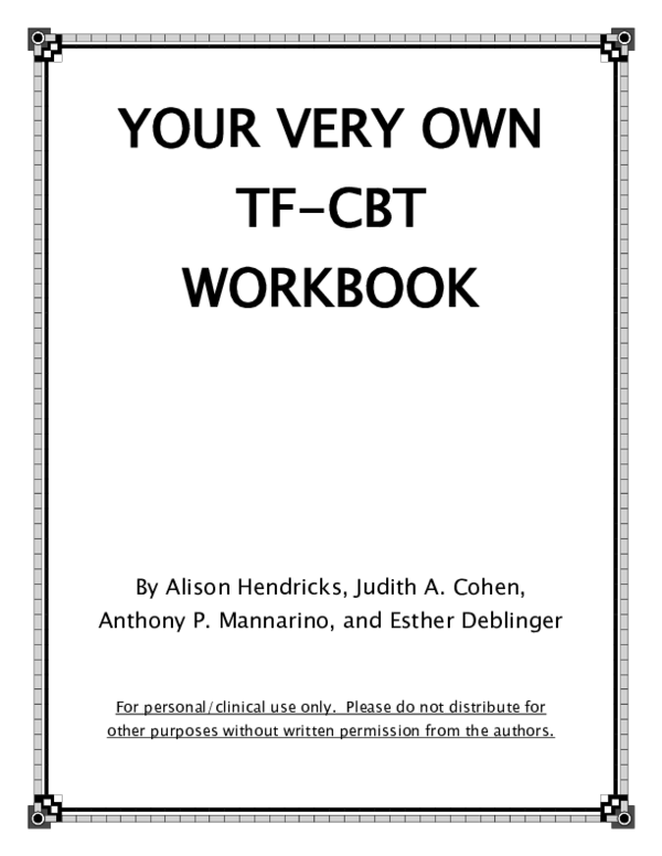 PDF) YOUR VERY OWN TF-CBT WORKBOOK | Vic Reddi - Academia.edu