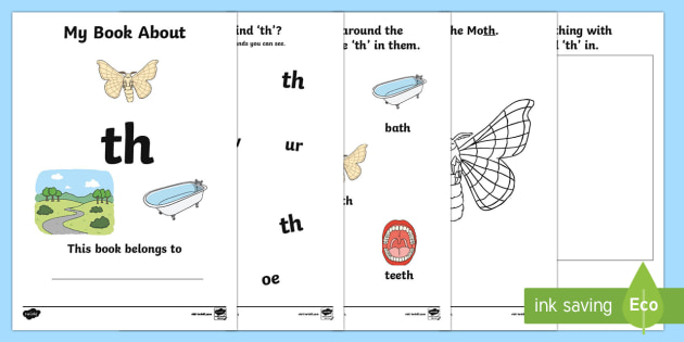 My Phase 3 Digraph Workbook (th) worksheets (teacher made)