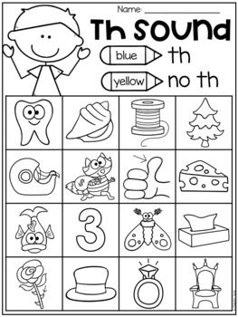 Th Worksheet Packet - Digraphs Worksheets