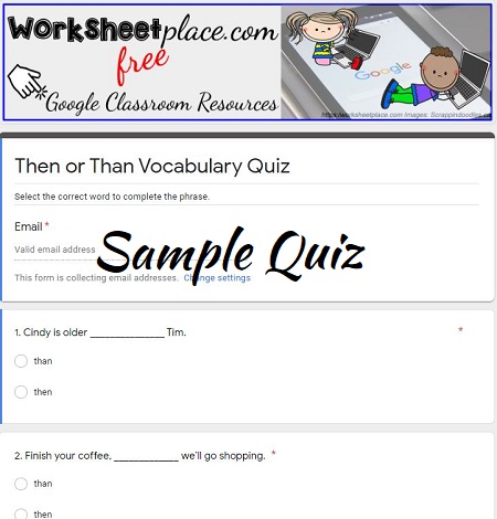 Then Vs Than Worksheet 3 Worksheets