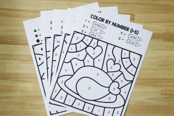 thanksgiving addition worksheet free