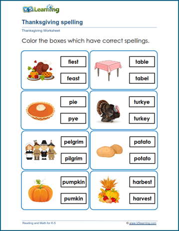 Thanksgiving worksheets bundle | Worsheets library