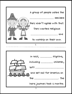 thanksgiving language arts worksheet