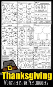 FREE Thanksgiving Worksheets for Kids