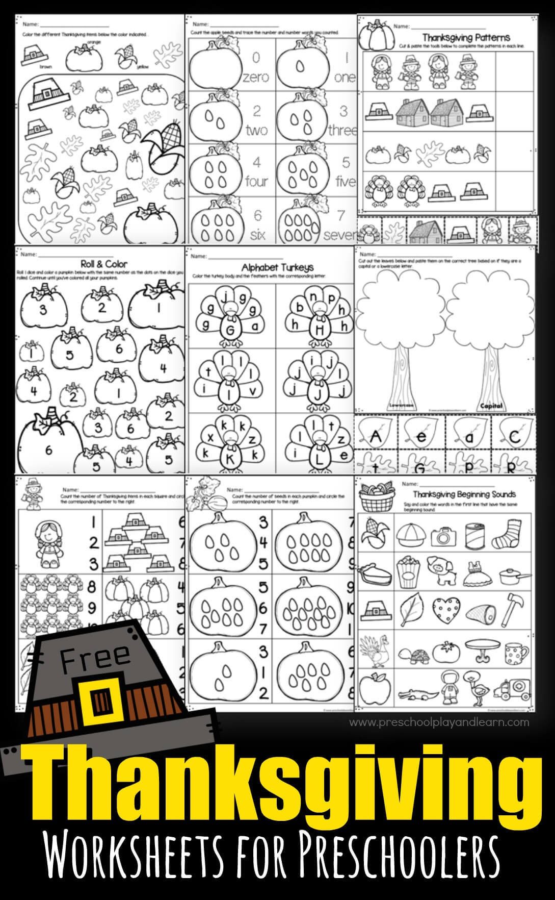 Thanksgiving Phonics Bundle- NO PREP - A Teachable Teacher