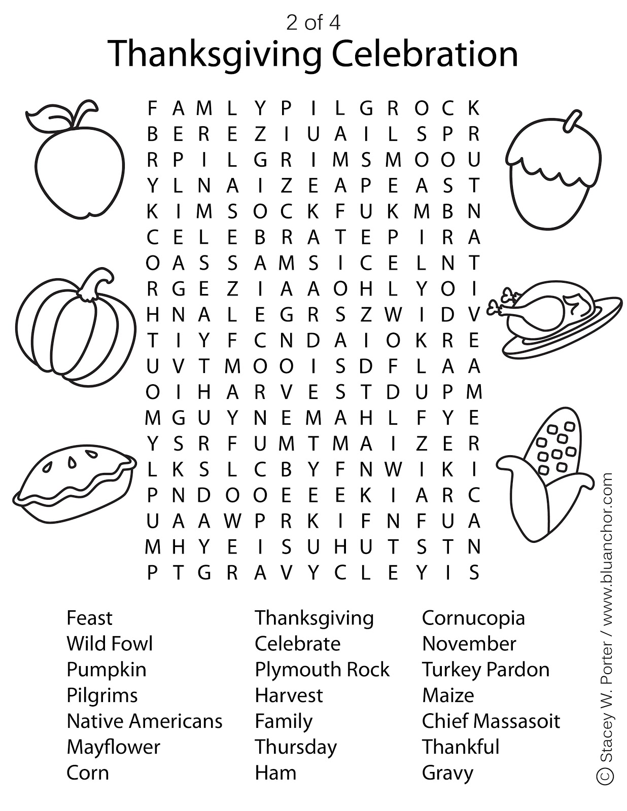 Thanksgiving Activity Sheets Free Printable