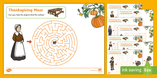 thanksgiving printable activity worksheet