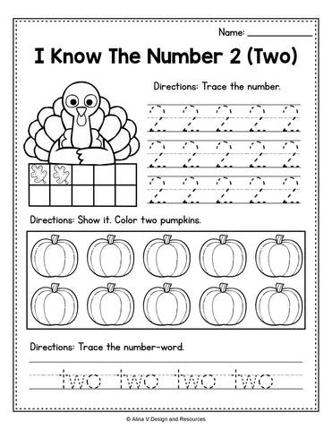 FREE Printable Thanksgiving Worksheets For Preschool   ...
