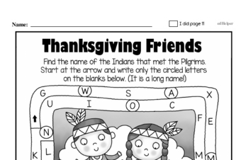 thanksgiving subtraction worksheet first grade