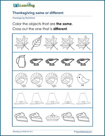Thanksgiving Turkey—Holiday Subtraction Worksheet for 1st - 2nd ...
