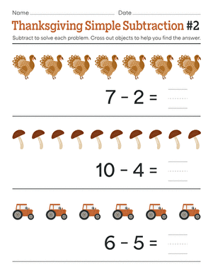 Thanksgiving Counting Worksheet - Free Printable, Digital, &  PDF