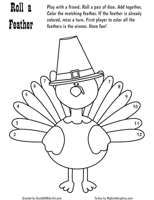thanksgiving worksheet 1st grade