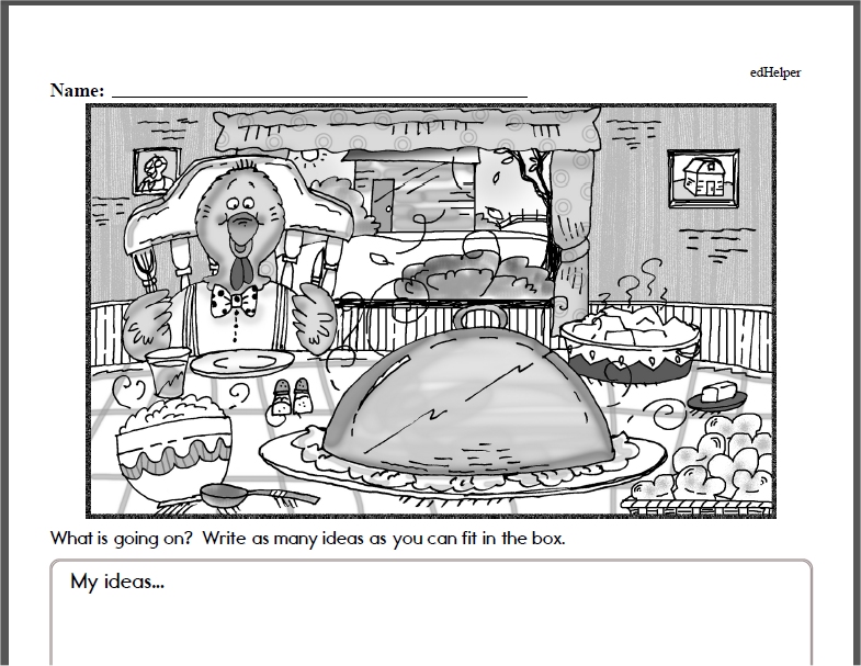 Free Fourth Grade Thanksgiving PDF Worksheets | edHelper.com