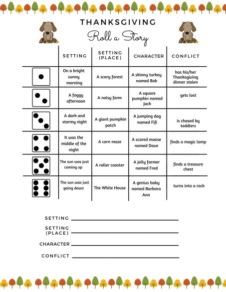 thanksgiving worksheet for middle school