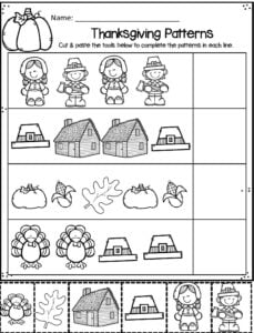 ? FREE Printable Thanksgiving Worksheets for Preschoolers