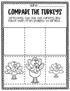 thanksgiving worksheet for pre kindergarten