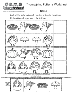 Thanksgiving Worksheets for Kindergarten (Free Printables)