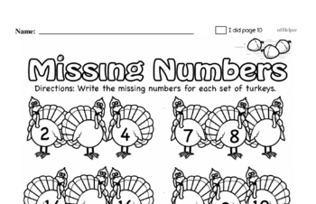 thanksgiving worksheet kindergarten