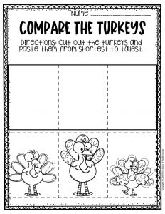 thanksgiving worksheet kindergarten