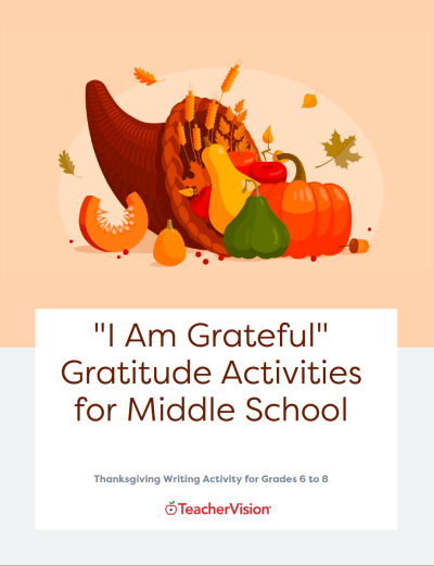 thanksgiving worksheet middle school