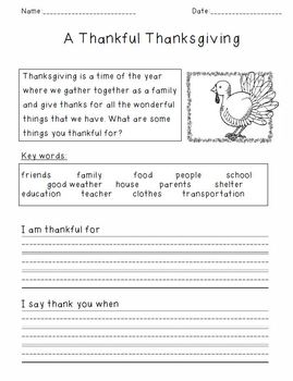 FREE! Thanksgiving Worksheet by Sheepy Dreams | TPT