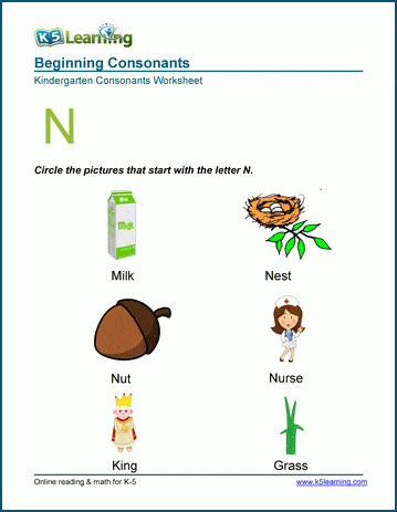 ABC Worksheets - Letter N - Alphabet Worksheets | A Wellspring