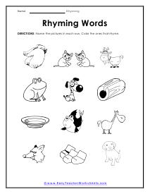 Rhyming Worksheets