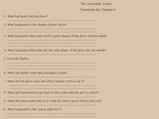 Chocolate Touch, by Patrick Skene Cating Lit Link Grades 4-6