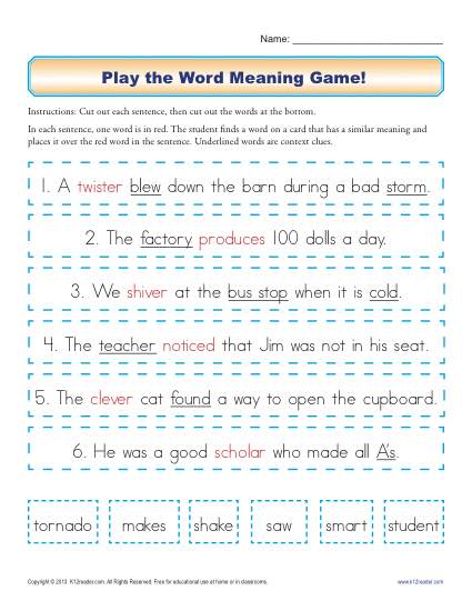 the clever factory worksheet