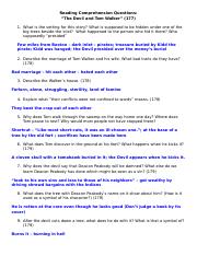 the devil and tom walker worksheet answers