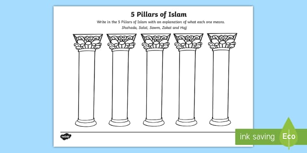 the five pillars of islam worksheet