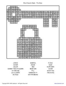 the giver vocabulary worksheet answers
