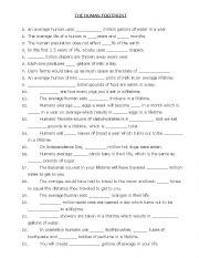 the human footprint worksheet
