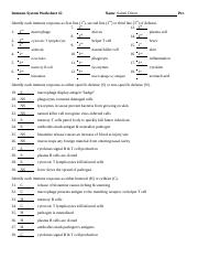 Immune System WS.doc - Immune System Worksheet #2 Name Saloni ...