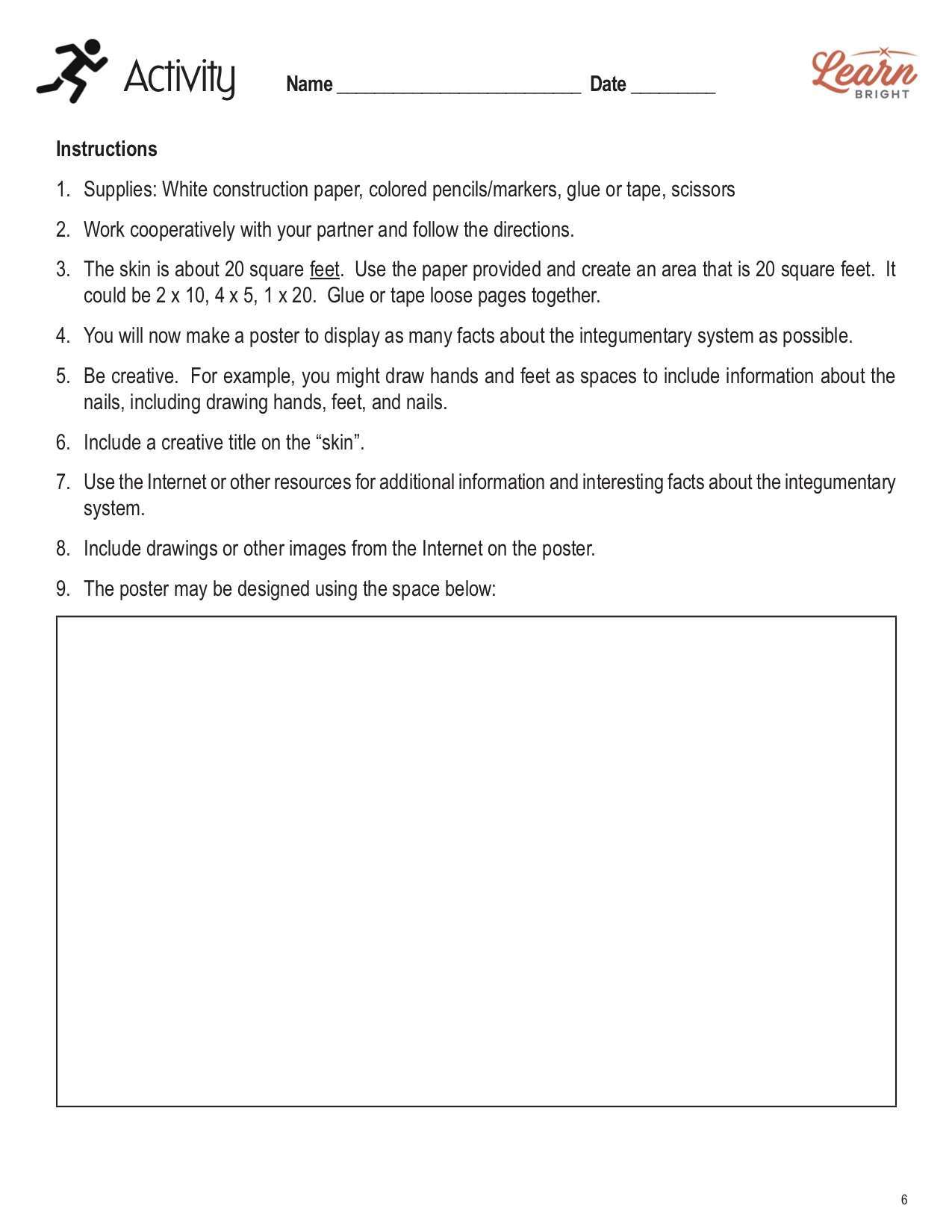 the integumentary system worksheet answers