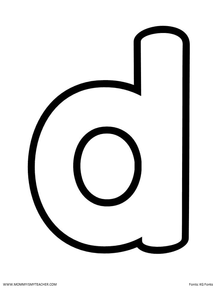 the letter d worksheet for
