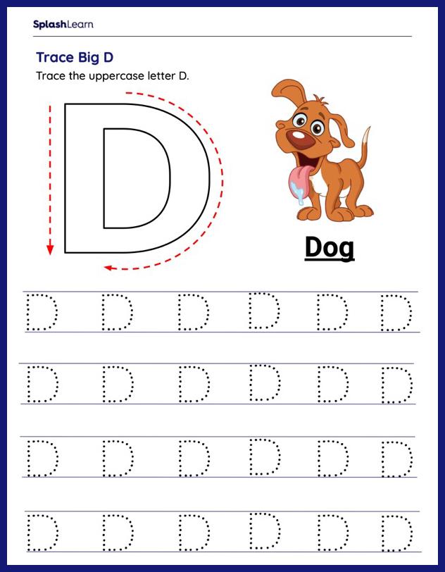 the letter d worksheet