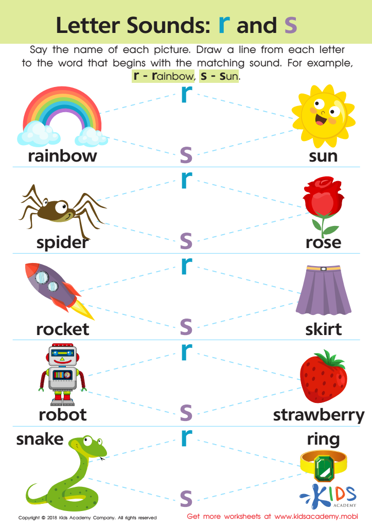 the letter r worksheet