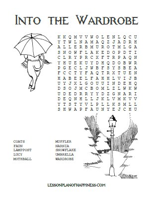 the lion the witch and the wardrobe worksheet