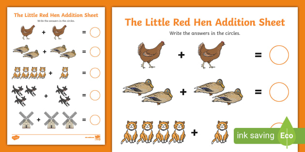 the little red hen worksheet