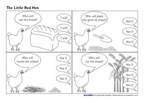 the little red hen worksheet