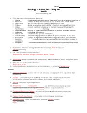 the living earth worksheet