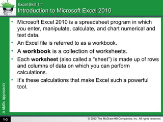 Triad 2010 excel_chapter_1 | PPT - Worksheets Library