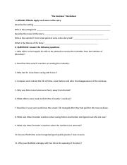 the necklace worksheet
