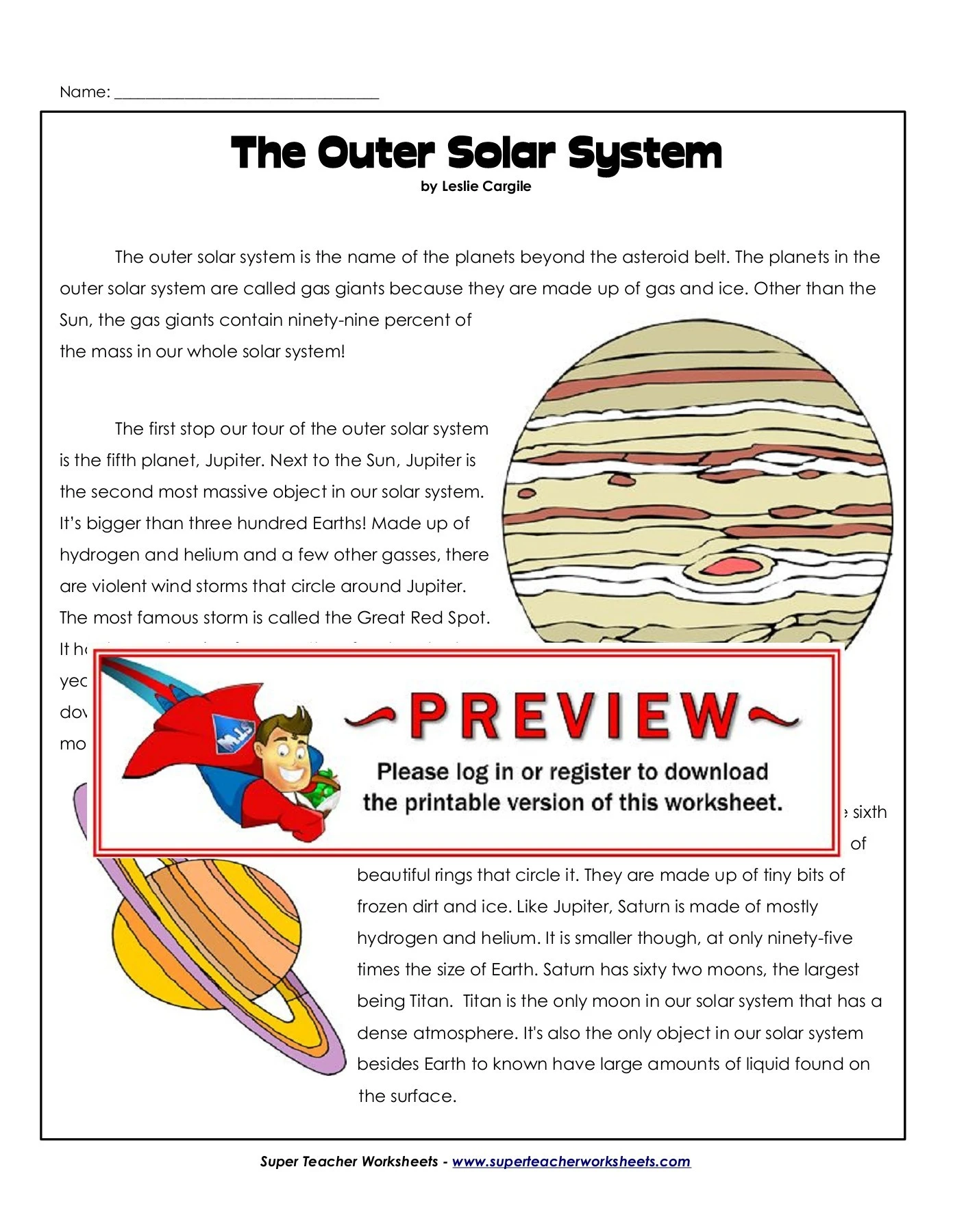 ???Solar System Worksheets - Worksheets Library