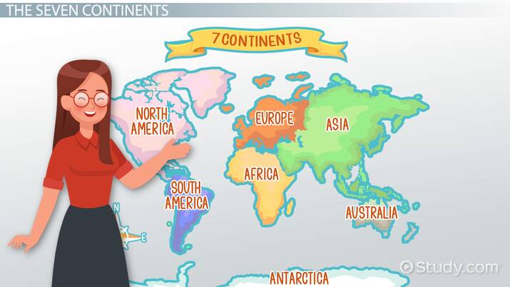 Continents &  Oceans of the World | Overview &  Map Video