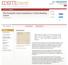 The Preamble to the Constitution: A Close Reading Lesson Lesson ...