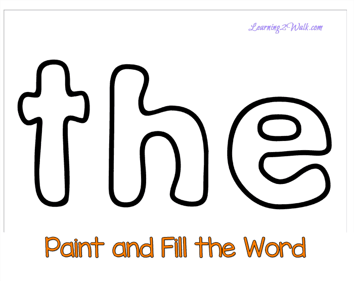 The Sight Word Worksheets